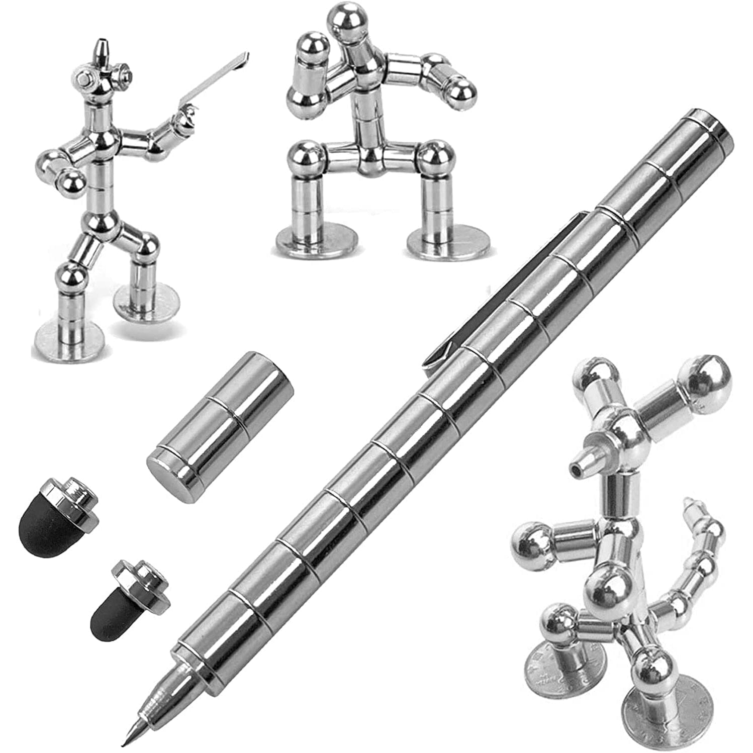 2-Pack: Decompression Magnet Metal Pen Get Authentic Sale Online