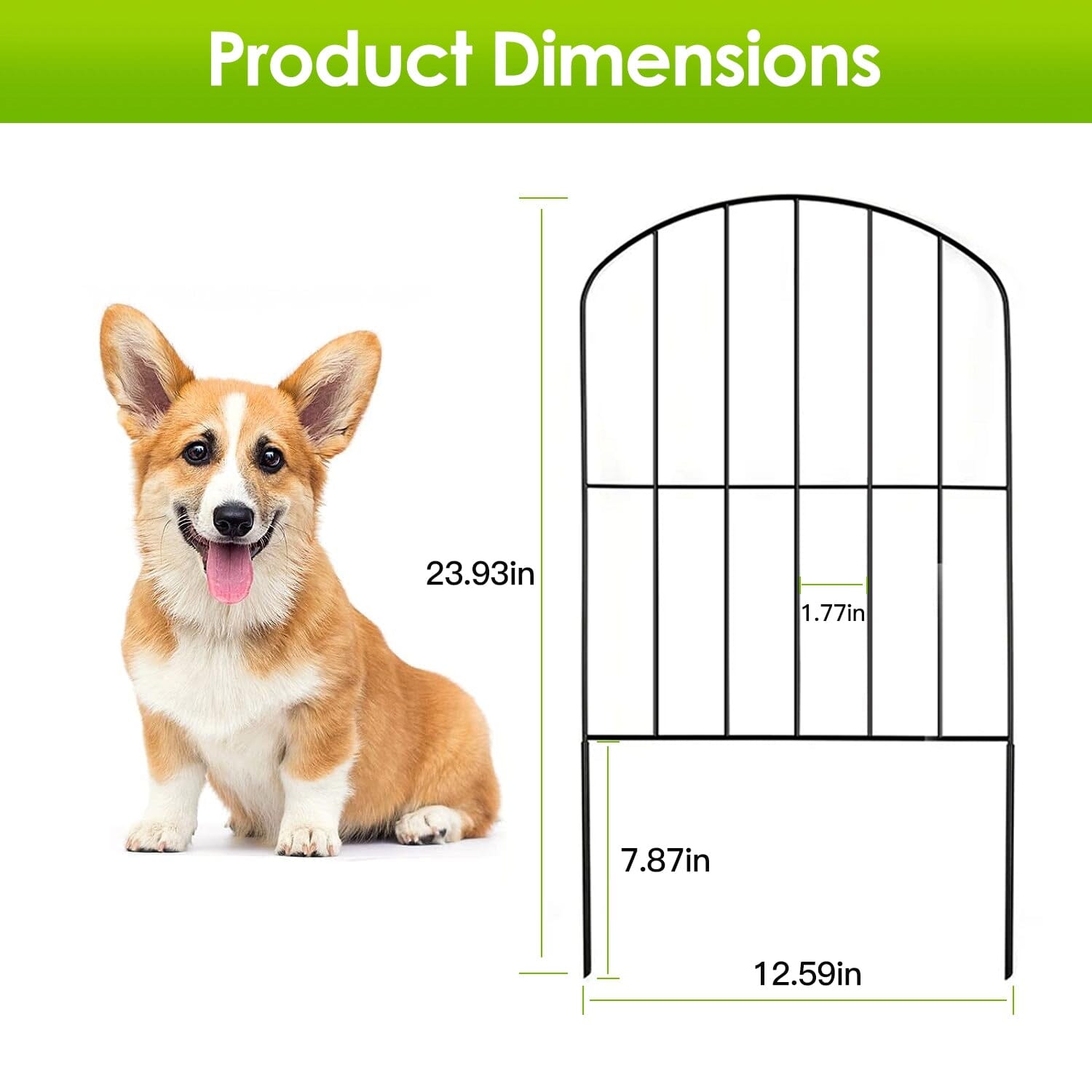 10-Pieces: Decorative Garden Fence Rustproof Iron Wire Arched Fence Many Kinds Of Cheap Pice