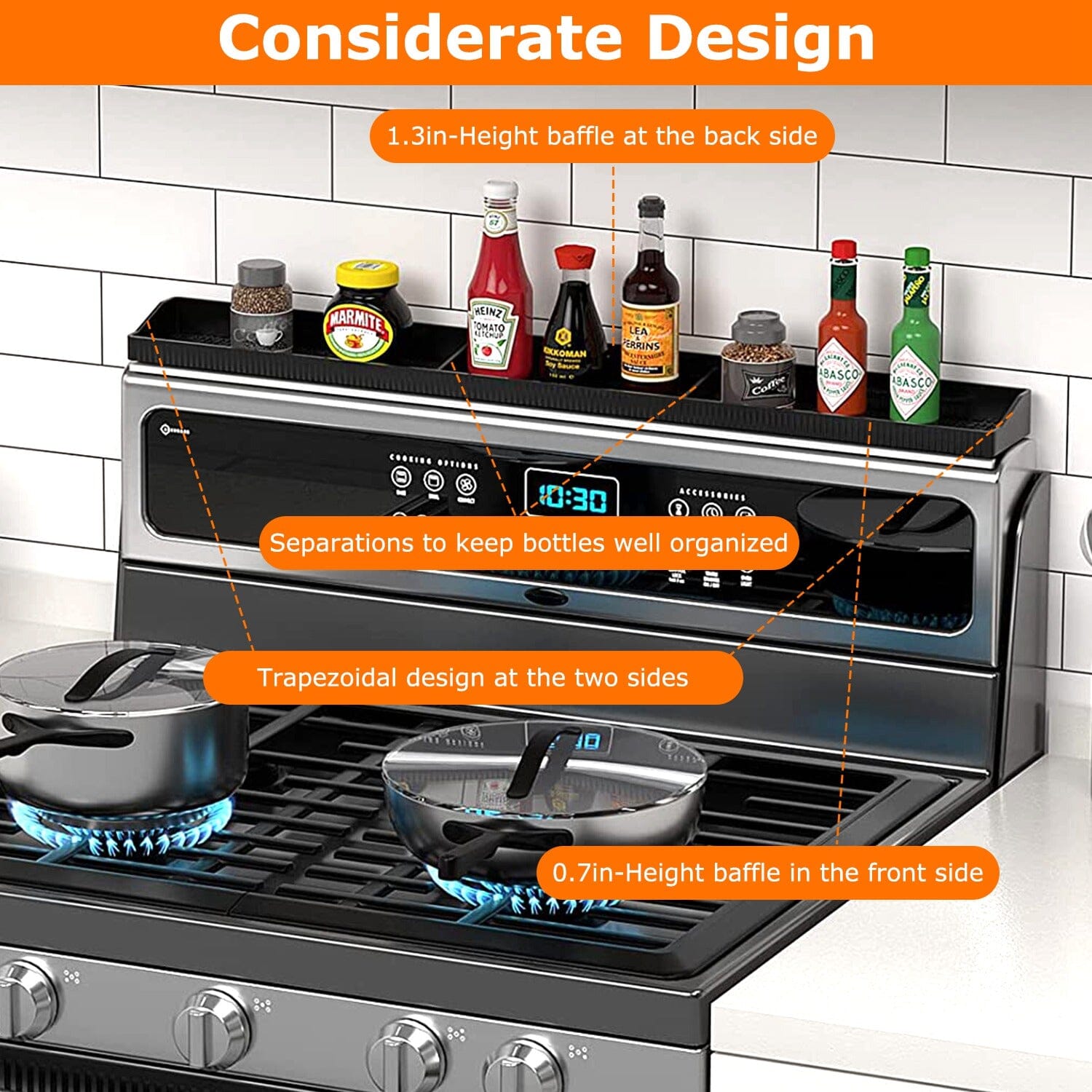 Magnetic Stove Top Shelf Silicone Non-Slip Organizer Buy Cheap Inexpensive