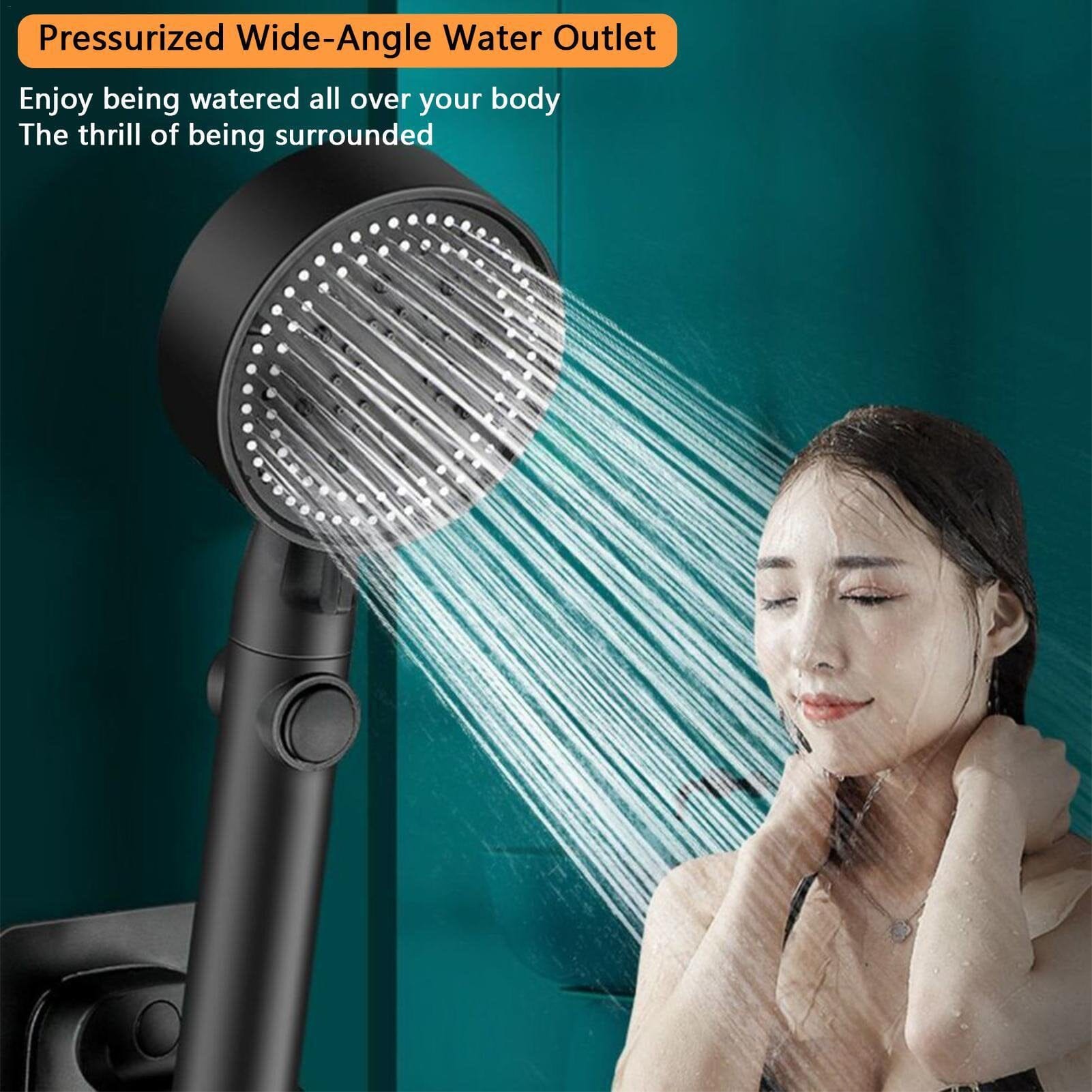 High-Pressure Shower Head 5-Modes Adjustable Faucet Aerator Water Saving Outlet Locations For Sale