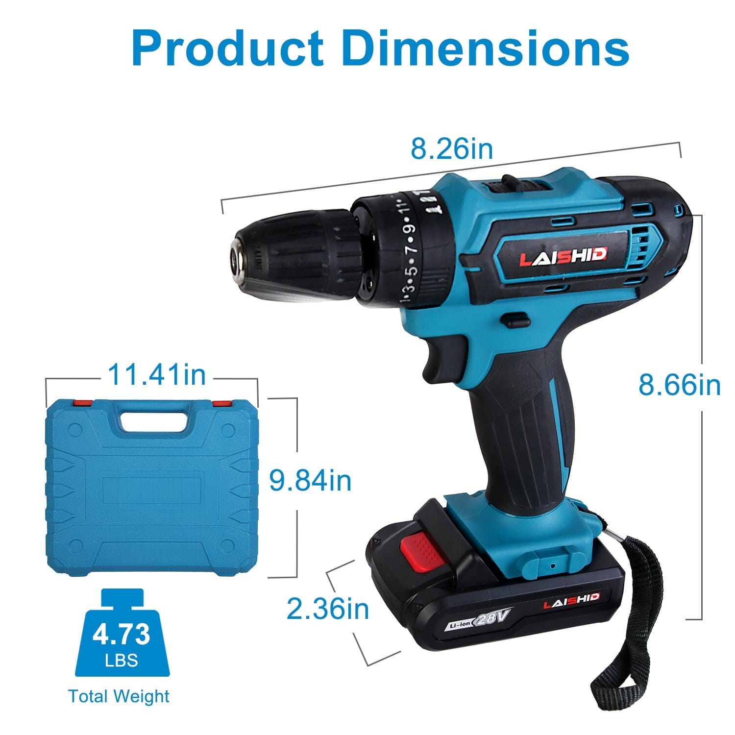 Cordless Drill Set with 2 Pieces 8V Batteries and Charger 2 Variable Speed 3/8In Keyless Chuck Quality From China Wholesale