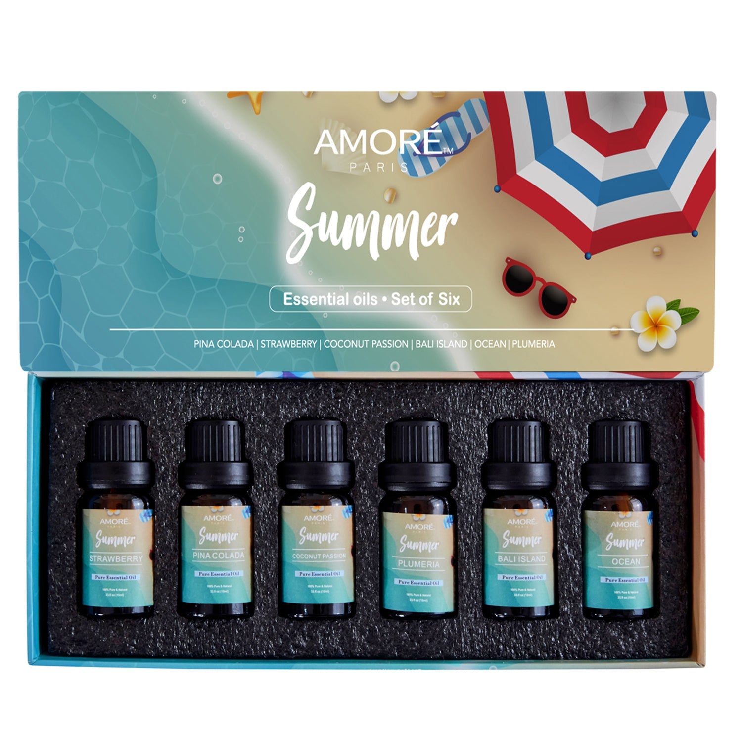 6-Pack: Summer Vibe Fresh Scented Aromatherapy Essential Oil For Diffusers Humidifiers Cheap Get To Buy