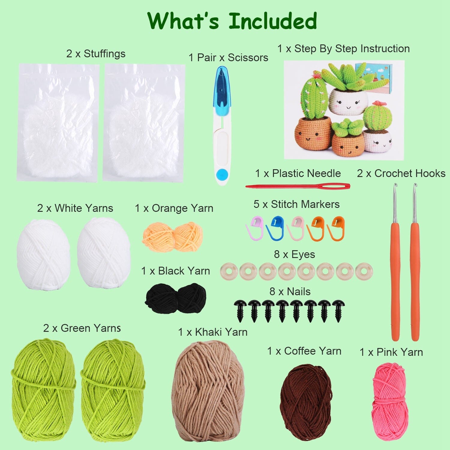 Crochet Kit for Beginners DIY Knitting Supplies Sale New Styles