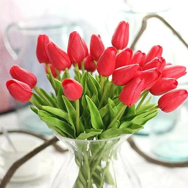 10-Pieces: PU Modern Style Bouquet Tabletop Flower Bouquet Discount For Cheap