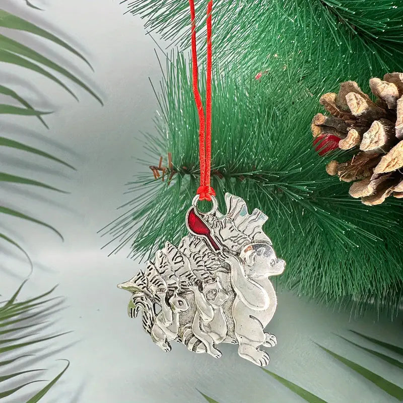 Festive Christmas Tree Pendant - Metal Hanging Ornament for Scene Decor Fast Delivery Sale Online