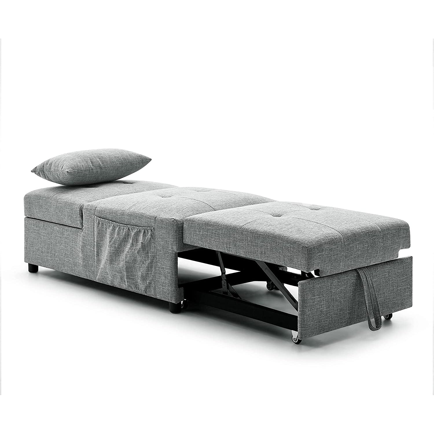 Folding Ottoman Sofa Bed Convertible Upholstered Daybed Free Shipping Manchester