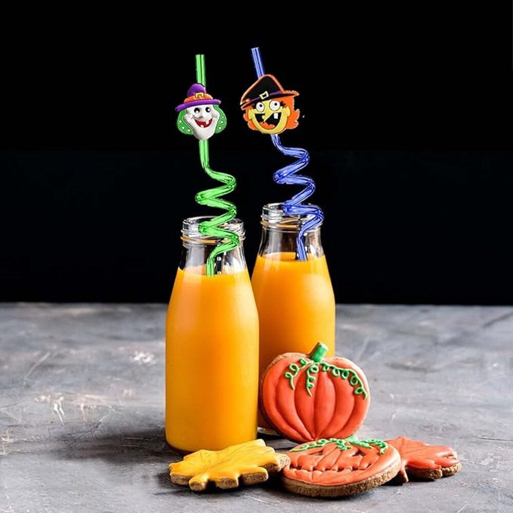 5-Pieces: Reusable Halloween Straws – Halloween Party Favors Plastic Straws – Assorted Styles Free Shipping Outlet