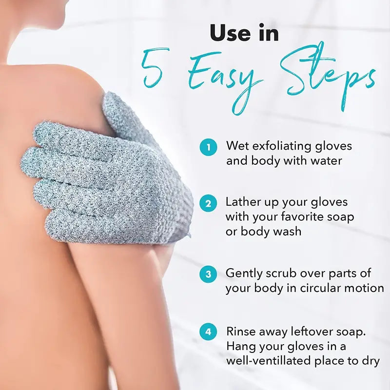 2-Pair: Exfoliating Bath Gloves Tumblr Online