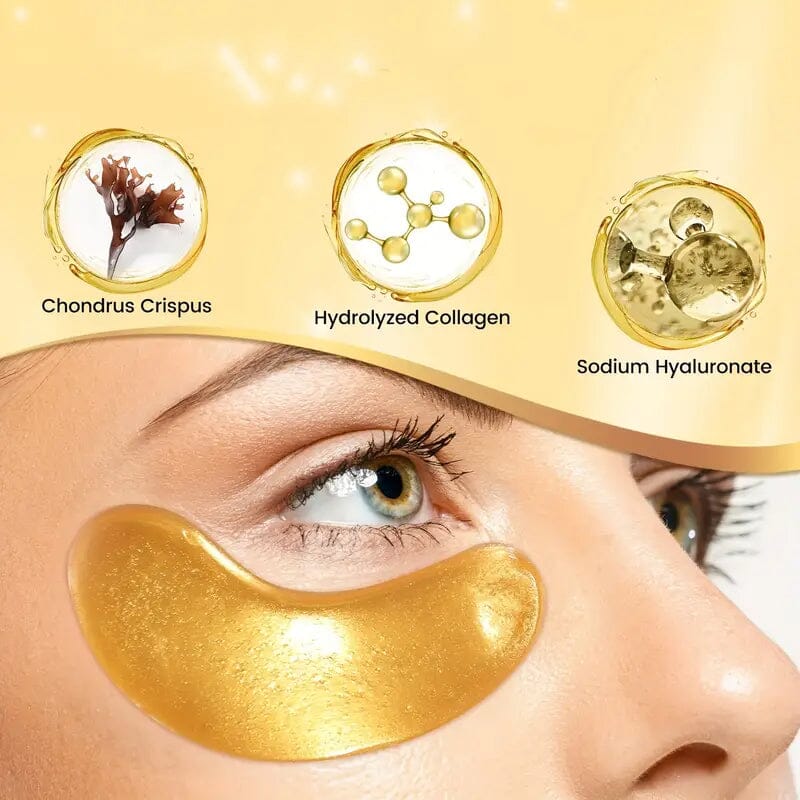 25-Pairs: 24K Gold Eye Mask Discount Free Shipping