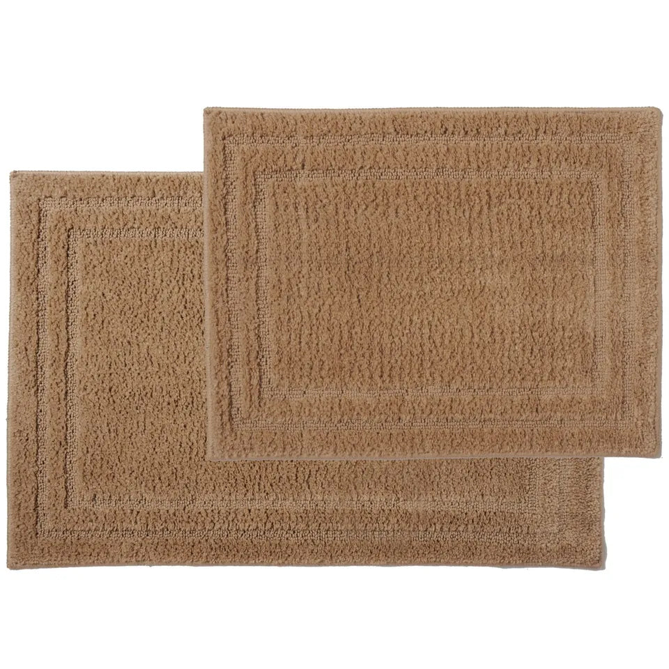 2-Piece: Bibb Home Microfiber Shag Bath Mat Set Buy Cheap Low Shipping Fee