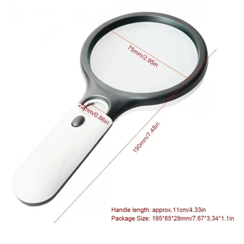 2-Pack: LED Light 45x Magnifying Glass Lens Mini Pocket Handheld Microscope With Credit Card Free Shipping