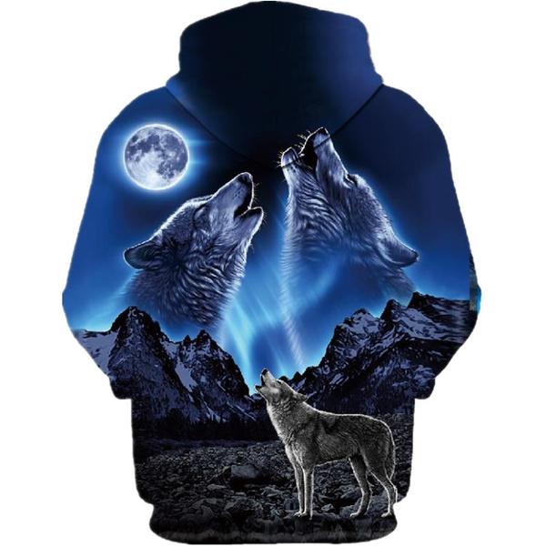 Autumn and Winter 3D Printed Wolf Sweatshirt Hoodie Best Store To Get Sale Online