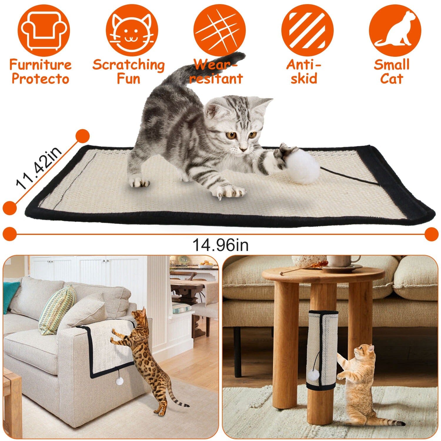 Cat Scratching Pad with 9 Screw Nails Good Selling Online