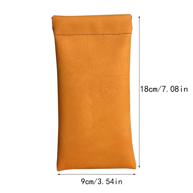 4-Pack: Soft PU Leather Reading Glasses Bag Sale Lowest Pice