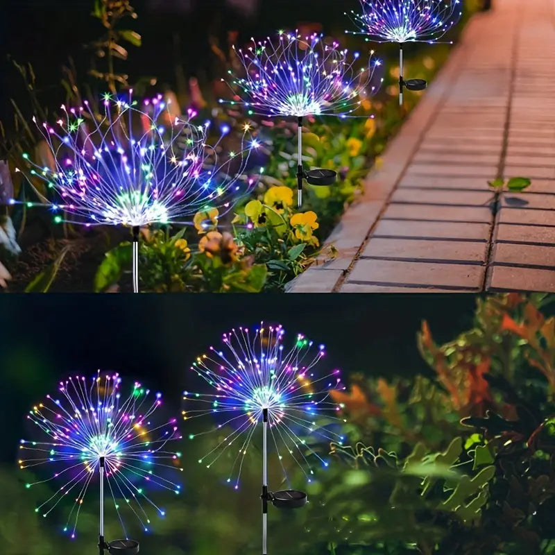 Outdoor Solar Garden Lights with 8 Lighting Modes Cheap Sale Footaction