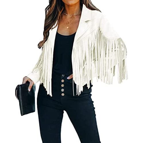 Women's Chic Cropped Tassel Jacket Wiki Cheap Online