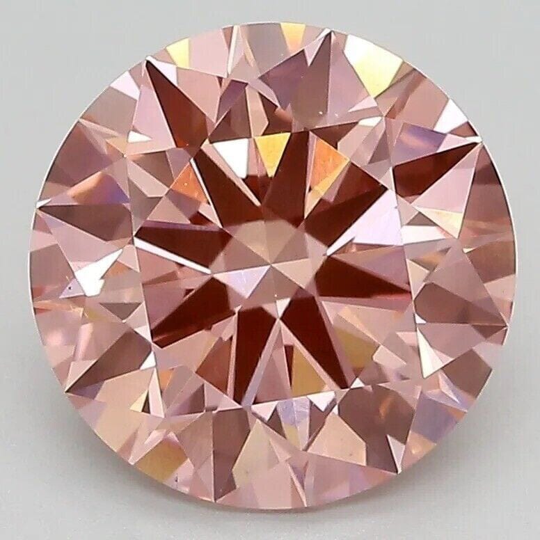 Round 3.25 ct Fancy Intense Pink VS1 IGI Certified Lab Grown HPHT Diamond Round Marketable Sale Online