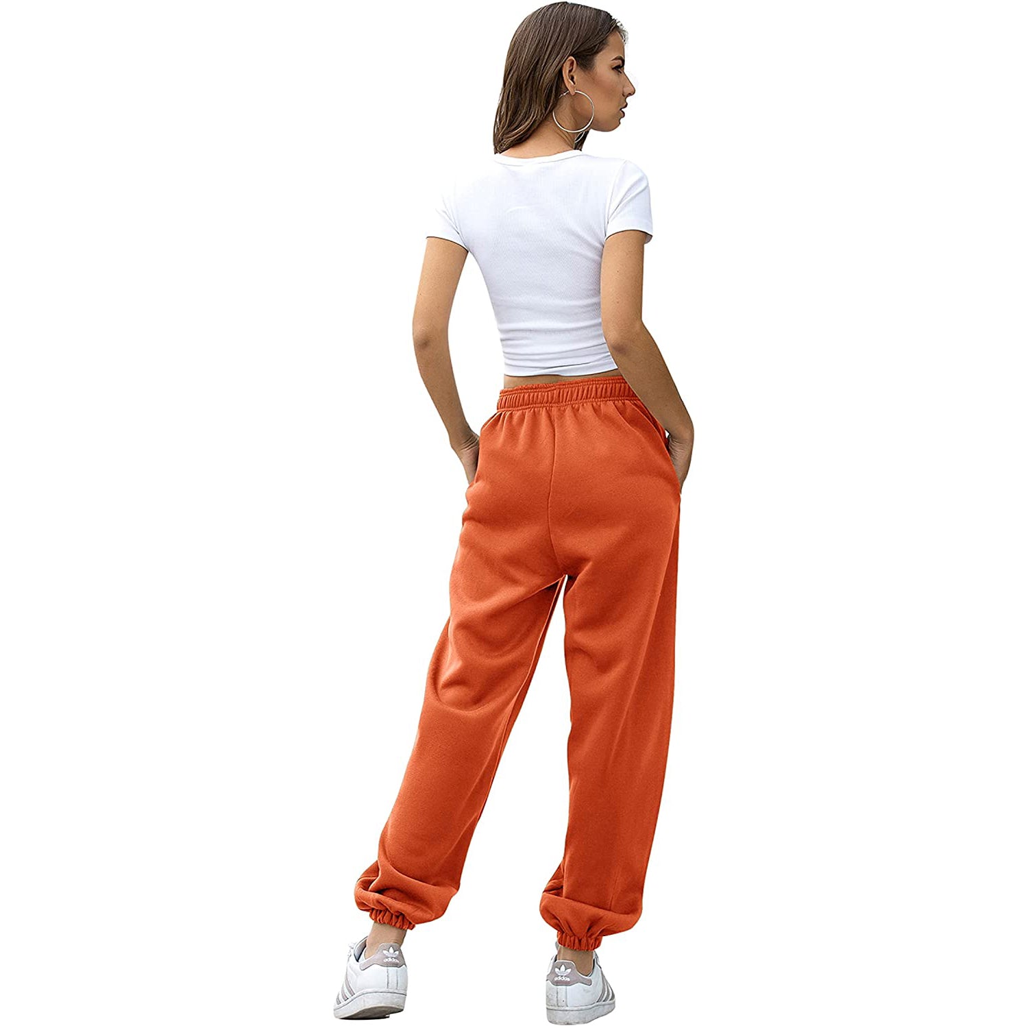 Womens Belted Sweatpants with Pockets Sale Fast Delivery