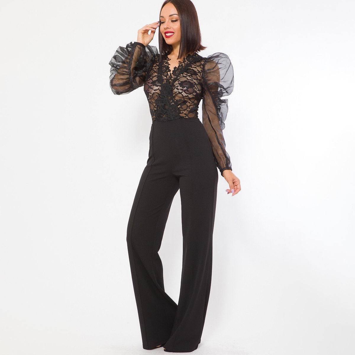 Lace Combined Fashion Jumpsuit Buy Cheap Cheapest Pice