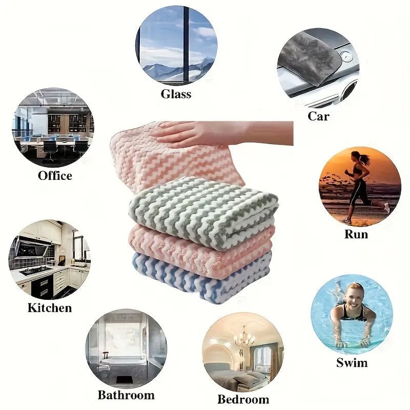 5-Pack: Ultra-Soft Microfiber Dish Cloths In China Cheap Pice