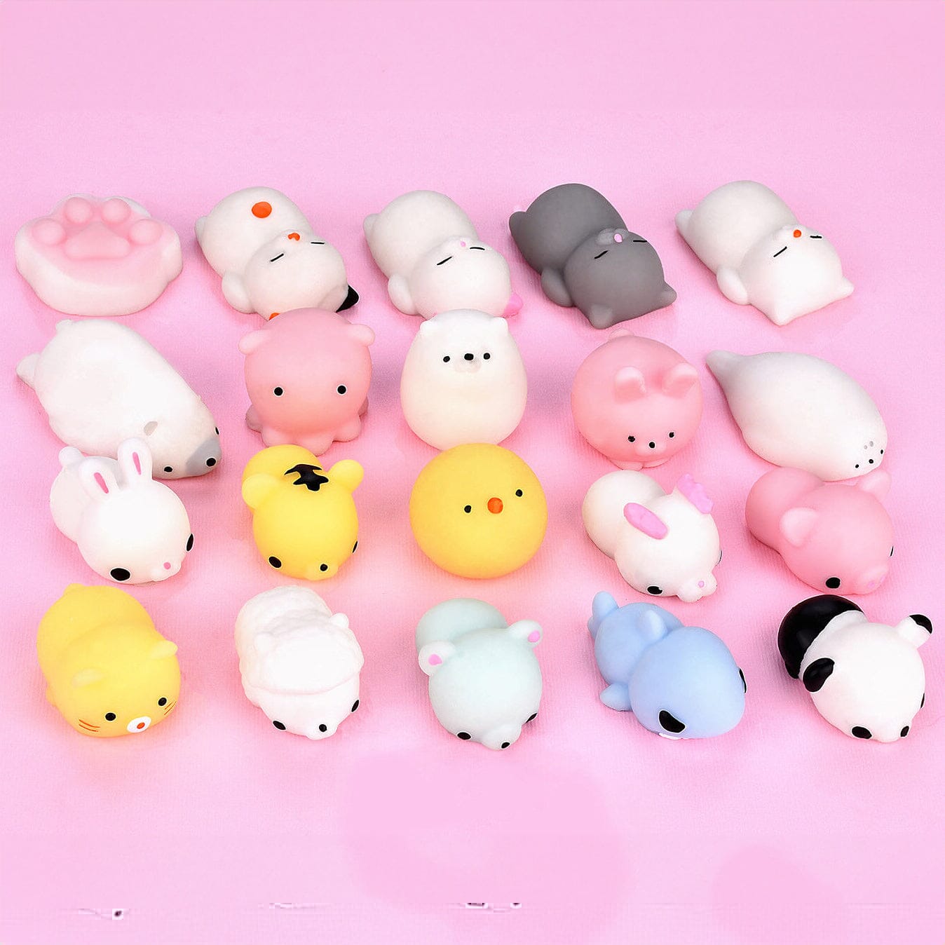 20-Pieces: Cute Animal Kawaii Stress & Anxiety Relief Squishy Toys Outlet Locations Cheap Online