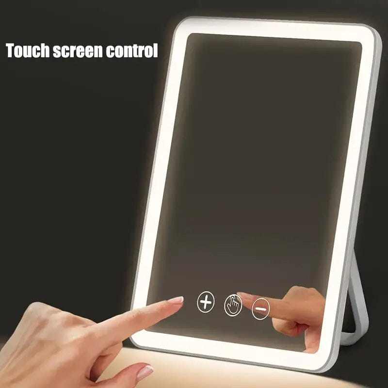 Rechargeable Travel Makeup Mirror with Led Lights Free Shipping Shop