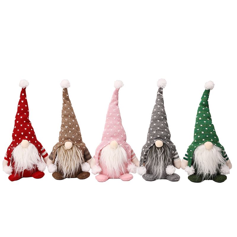 5-Pack: Christmas Gnome Plush Doll 2025 New Sale Online