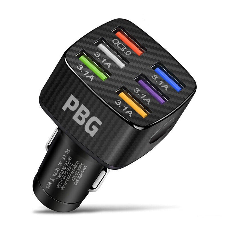 PBG LED 6-Port Car Charger Charge Sast Sale Online