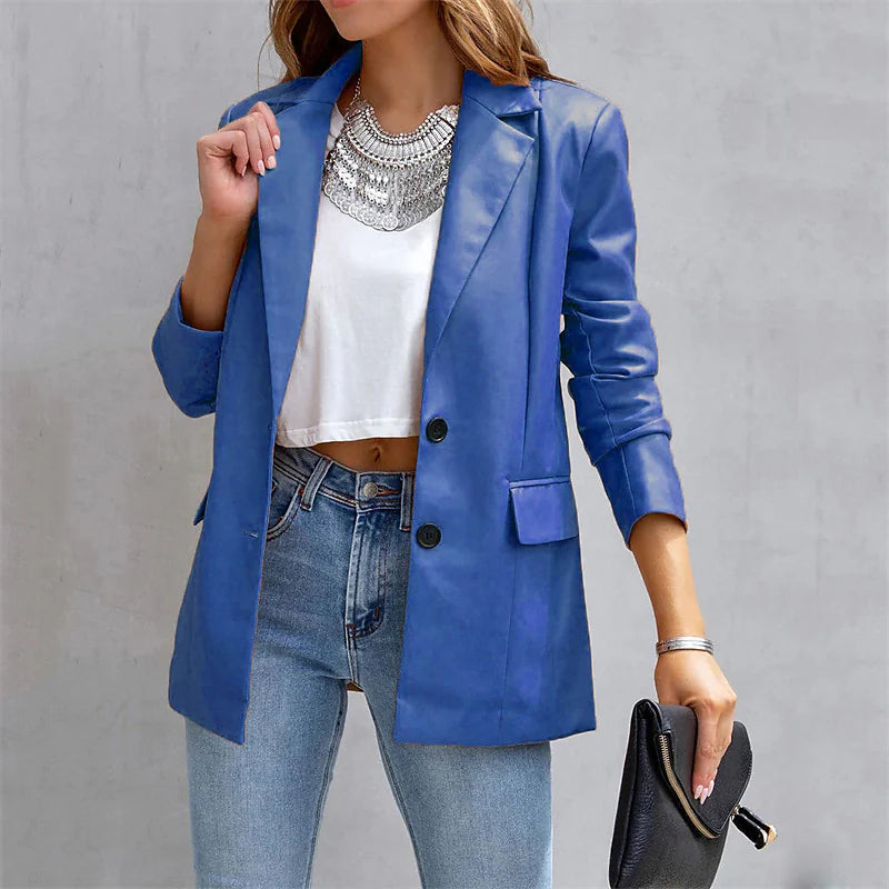 Women's Blazer Warm Breathable Outdoor Office Street Pocket Single Breasted Turndown Outlet 2025 New