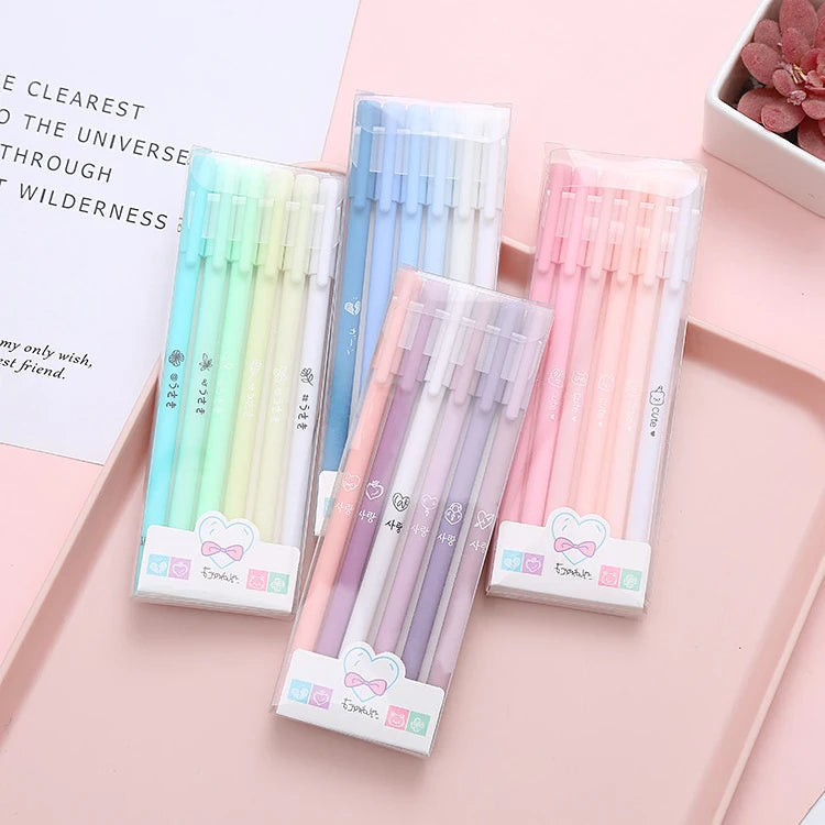 4-Pack: Morandi Color Gel Pen Kawaii Office School Student Stationery Supplies Outlet Websites