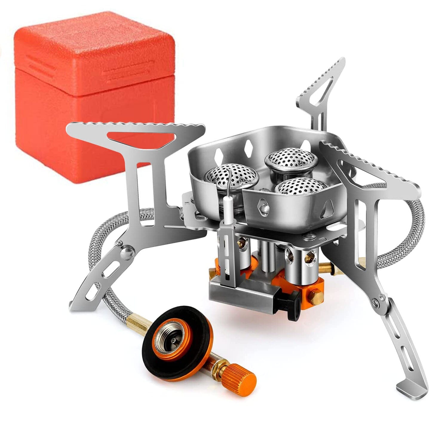 4000W Portable Camping Stove Foldable Powerful Gas Stove Backpacking Burner Safe Shopping Cheap Online