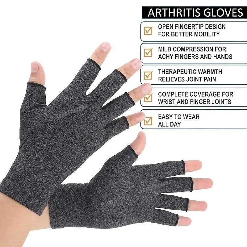 2-Pairs: Rheumatoid Arthritis Magnetic Compression Gloves Manchester Great Sale Online