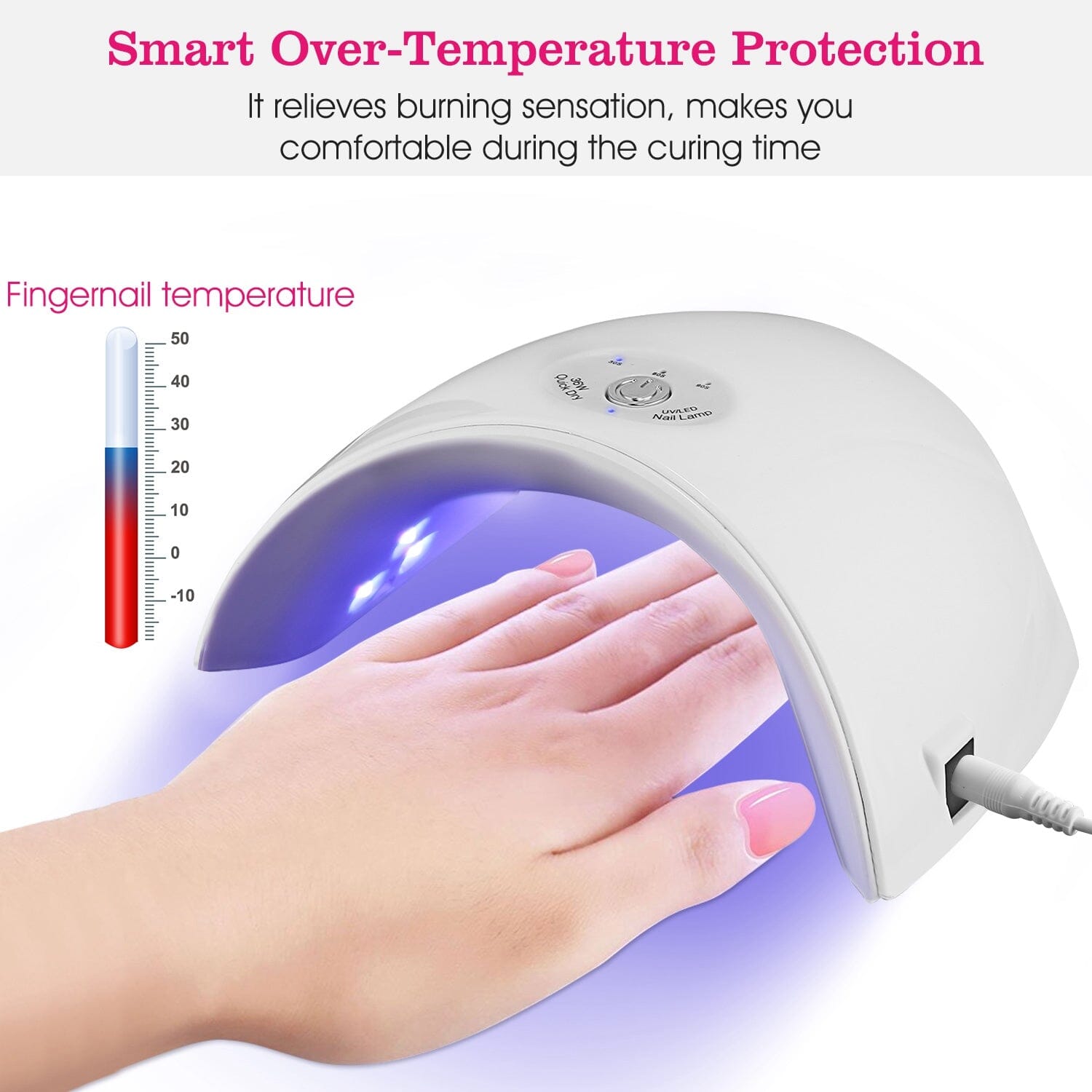 36W UV LED Lamp Nail Gel Dryer 12 LED Sensor Gel Curing Machine Free Shipping With Paypal