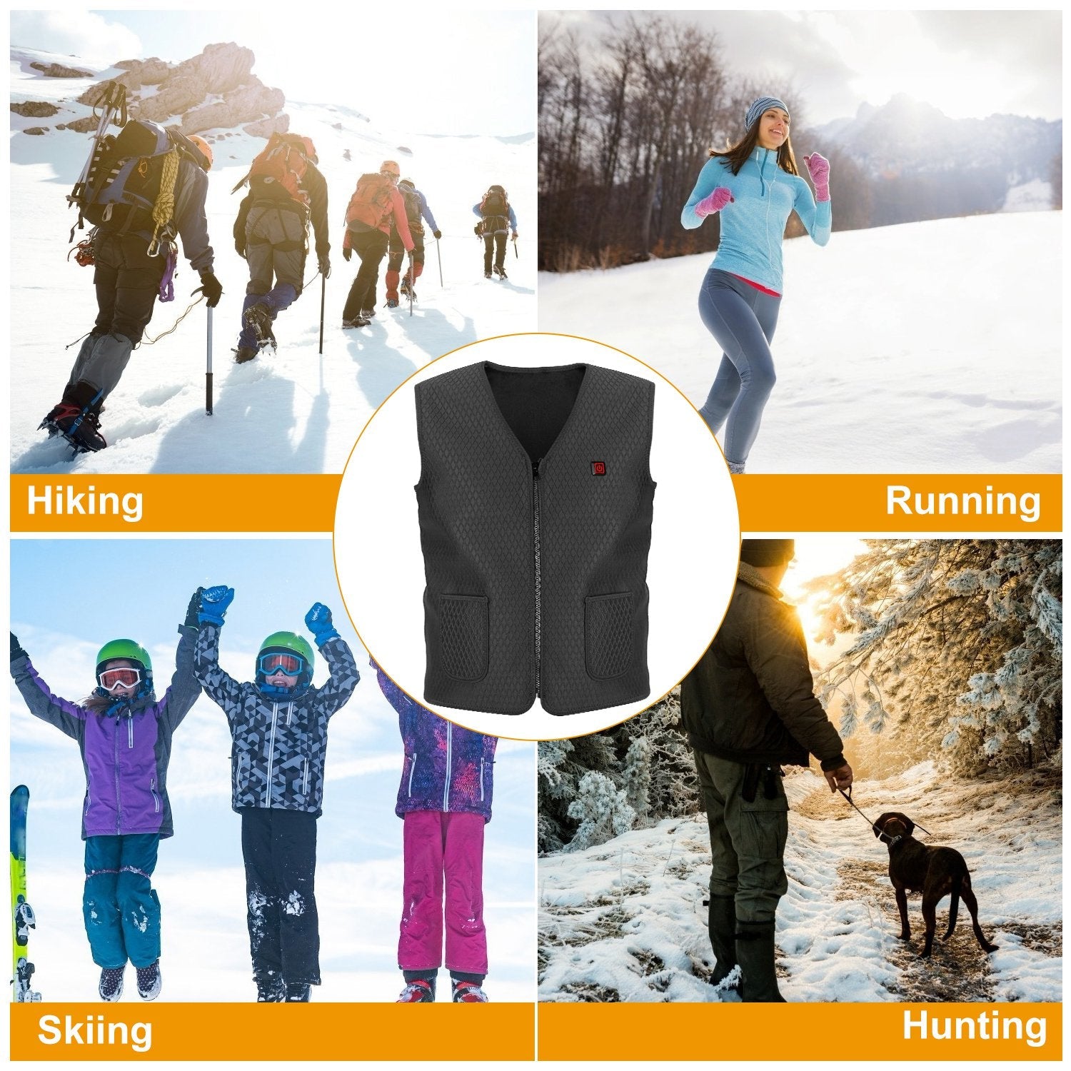 Heat Jacket Vest with 3 Adjustable Temperatures Sale Cheap Pices