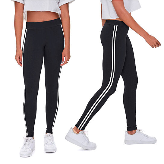 4-Pack: Women's Ultra-Soft Striped Yoga Leggings Discount Cheap Online