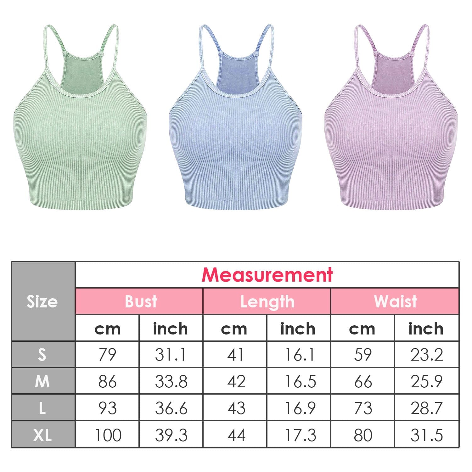 3-Pack: Women Crop Basic Tank Top Ribbed Knit Sleeveless Cheap Sale Best Wholesale