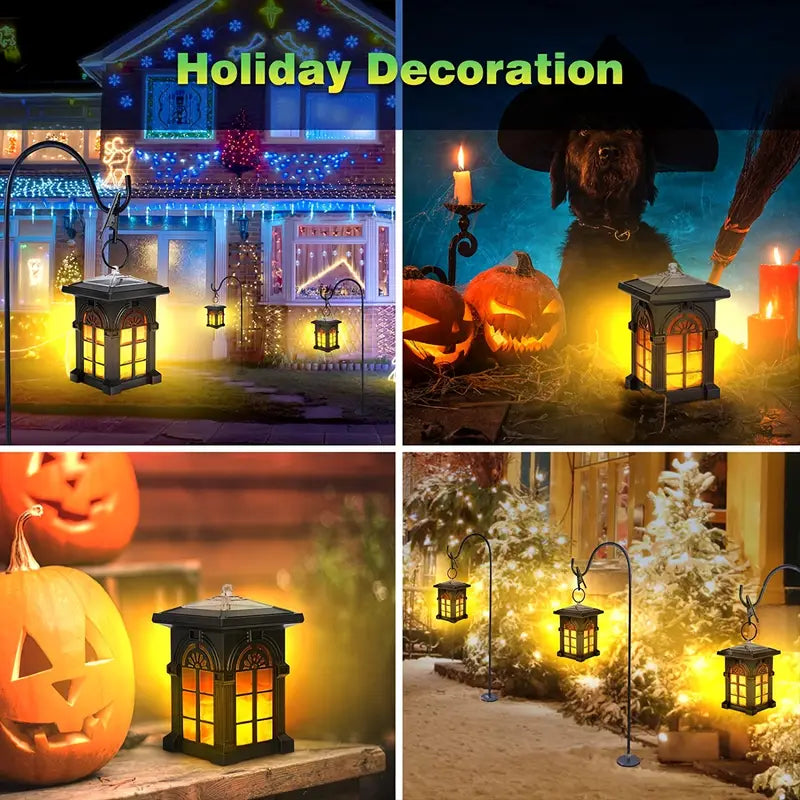 2-Pack: IP65 Waterproof Solar Outdoor Lights With Flickering Flame Buy Cheap Best Wholesale