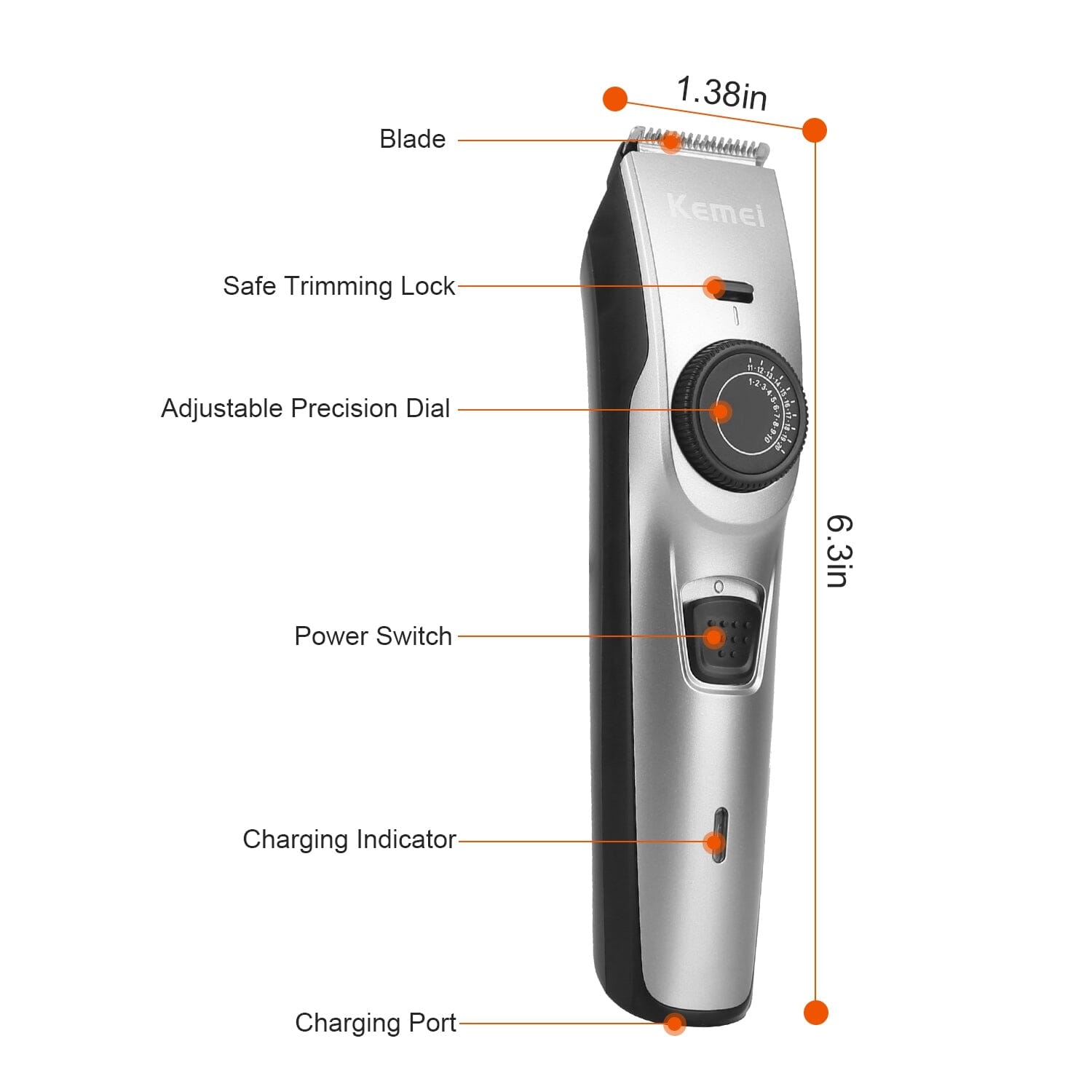 Cordless Beard Trimmer USB Rechargeable Beard Grooming Kit Outlet Shop