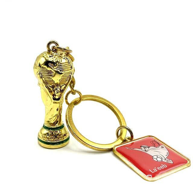 3-Pieces: Keychain Small Pendant Mascot Emblem 2022 Qatar World Cup Cheap Sale For Cheap