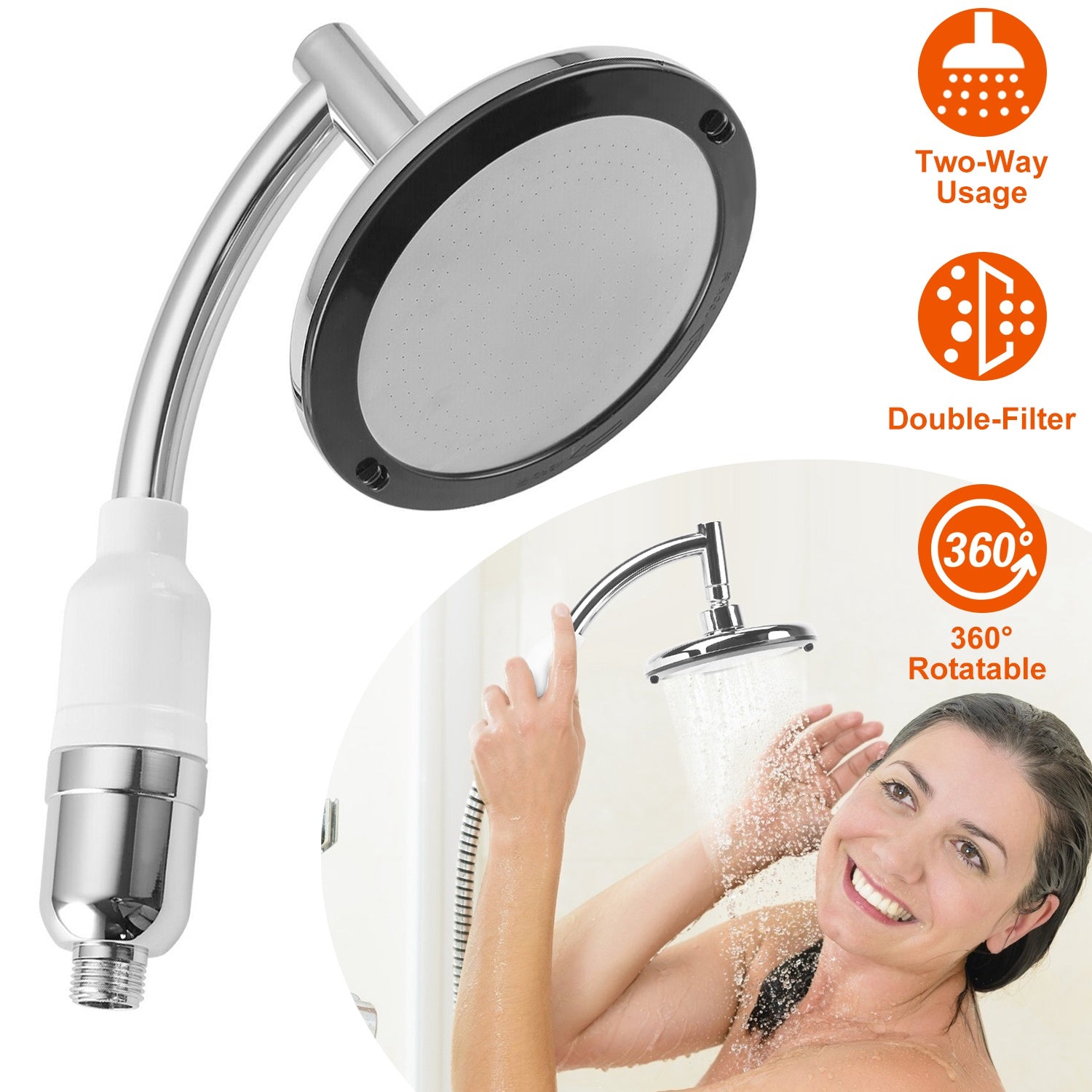 5.5-Inch High Pressure Shower Head New Arrival For Sale