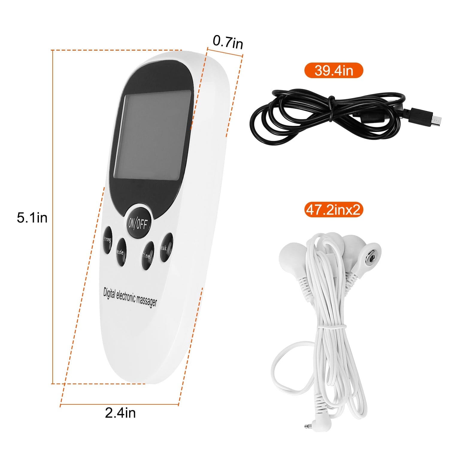 Electric Muscle Stimulator with Electrode Pads Wires Affordable Cheap Pice