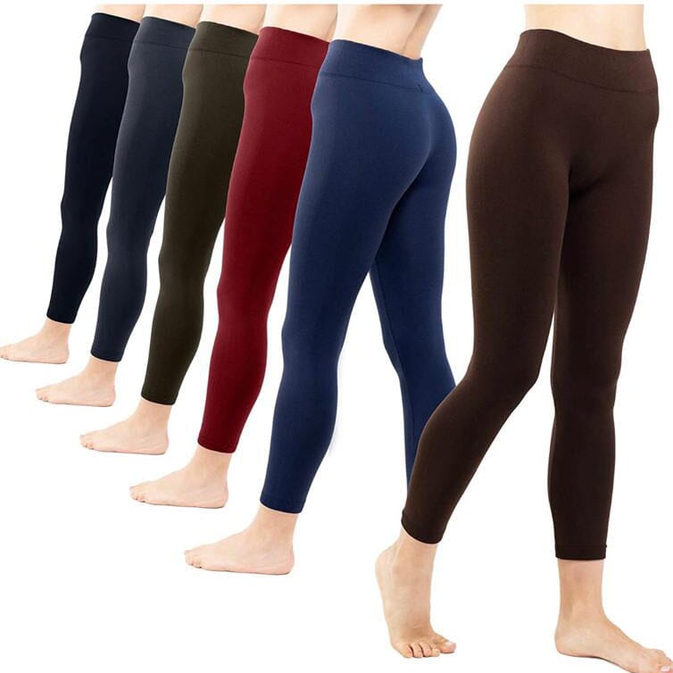 6-Pack: Women’s Extra Fleece Leggings High Waist Very Cheap Sale Online