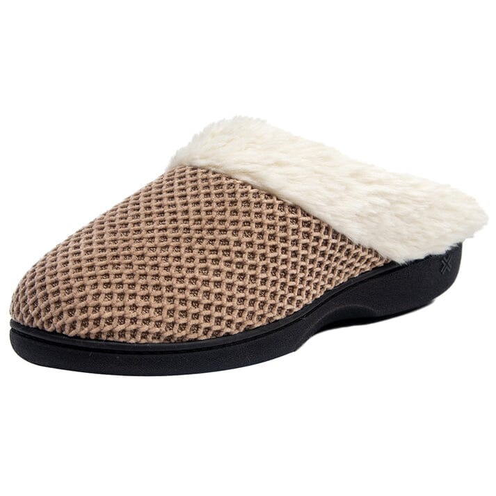 Roxoni Women's Fleece Trim Knit Sweater Furr Clog Slipper Clearance Get To Buy