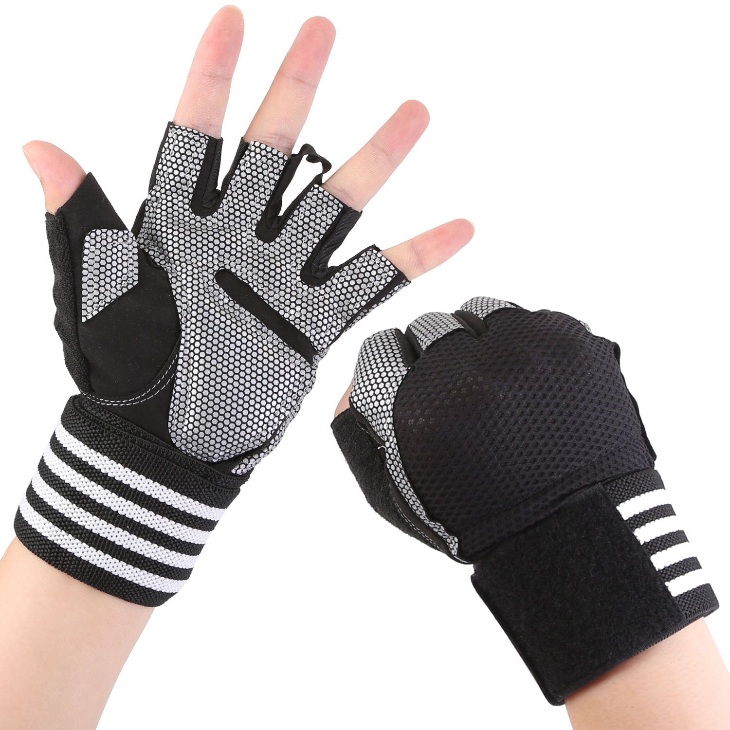 Fitness Workout Gloves with Wrist Wrap Strap Discount Largest Supplier