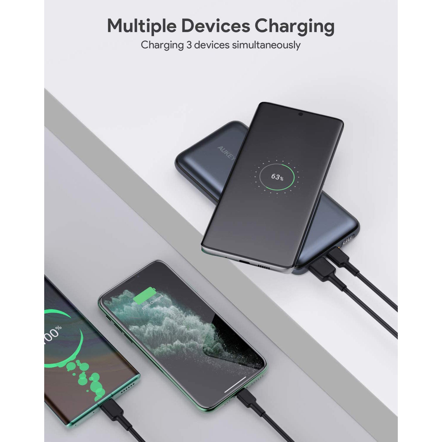 AUKEY PB-WL03 20000mAh Basix Pro Wireless Power Bank With Mastercard For Sale