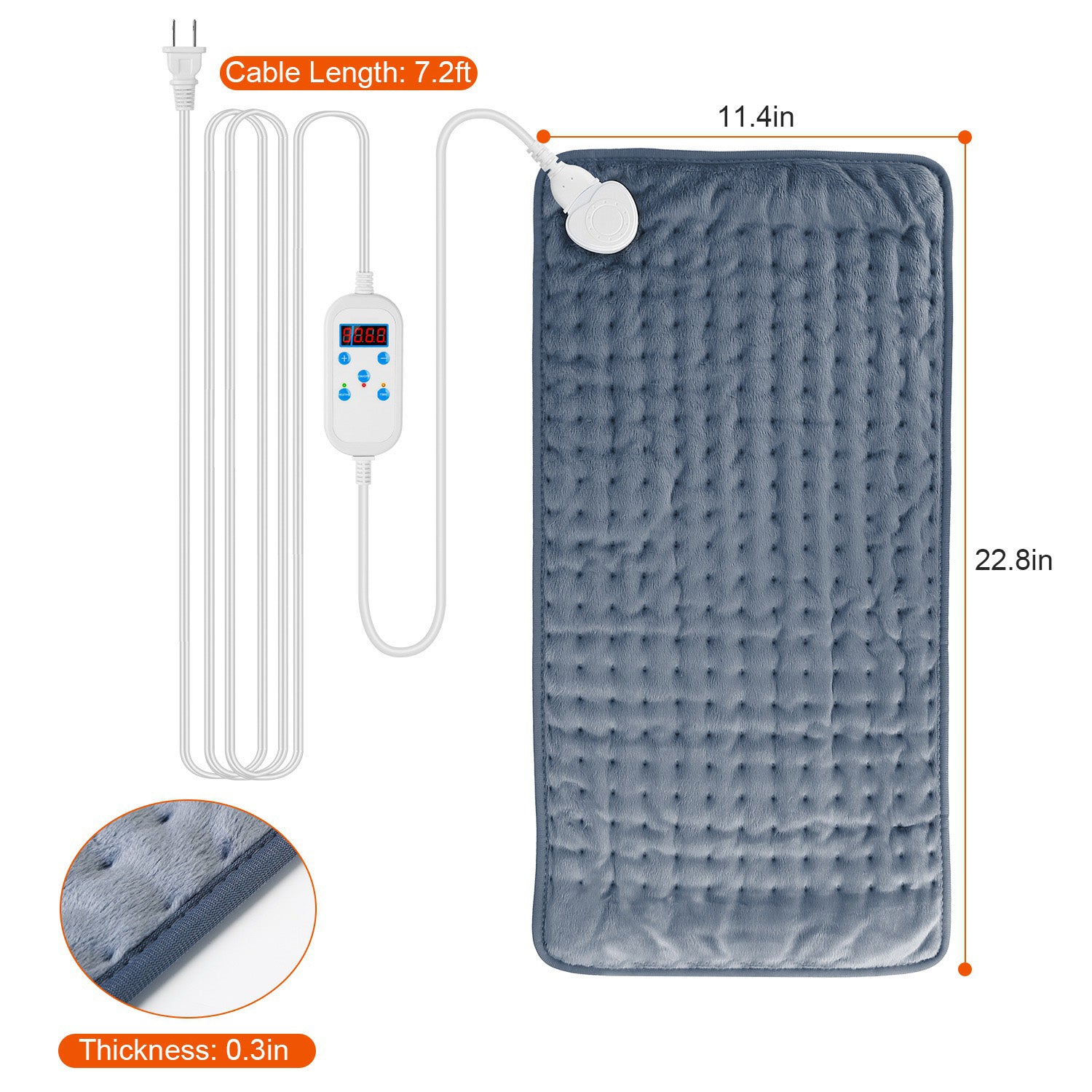 Electric Heating Pad with 9 Temperature Levels Free Shipping Inexpensive