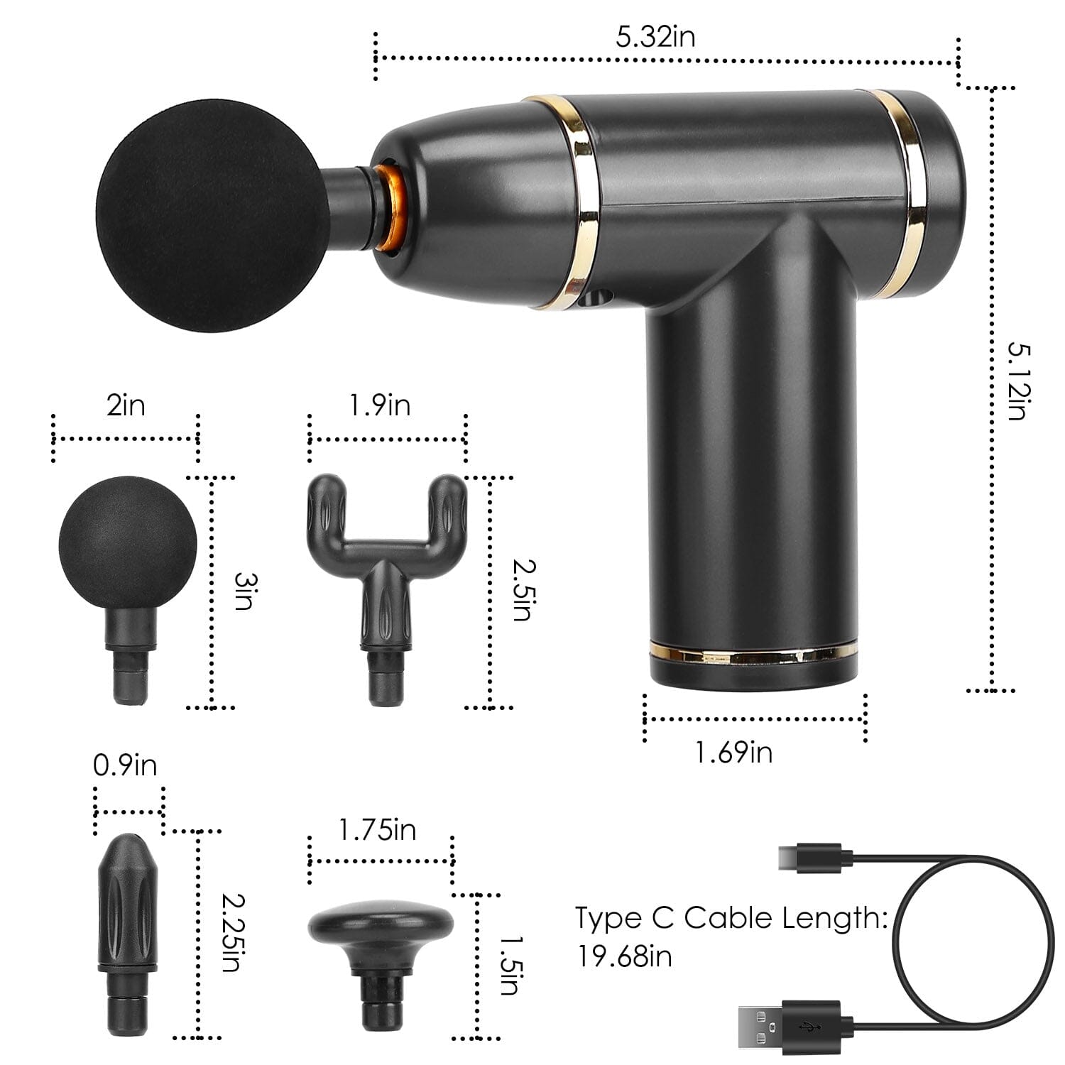 Rechargeable Percussion Massage Gun 2025 New