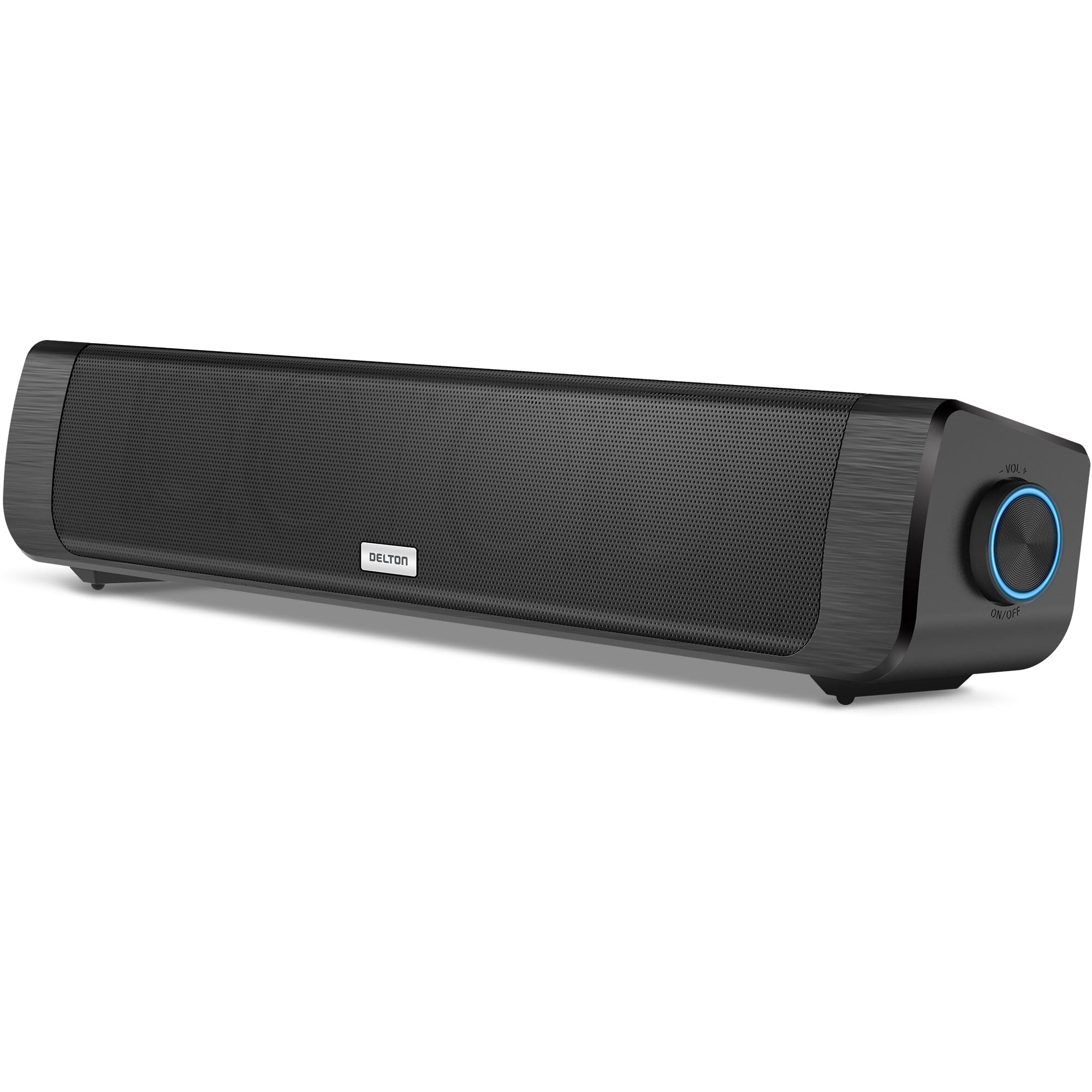 Delton SB200 Bluetooth Soundbar - 20W Dual-Powered Hi-Fi Stereo Computer Speaker with Rich Bass Amazon Footaction