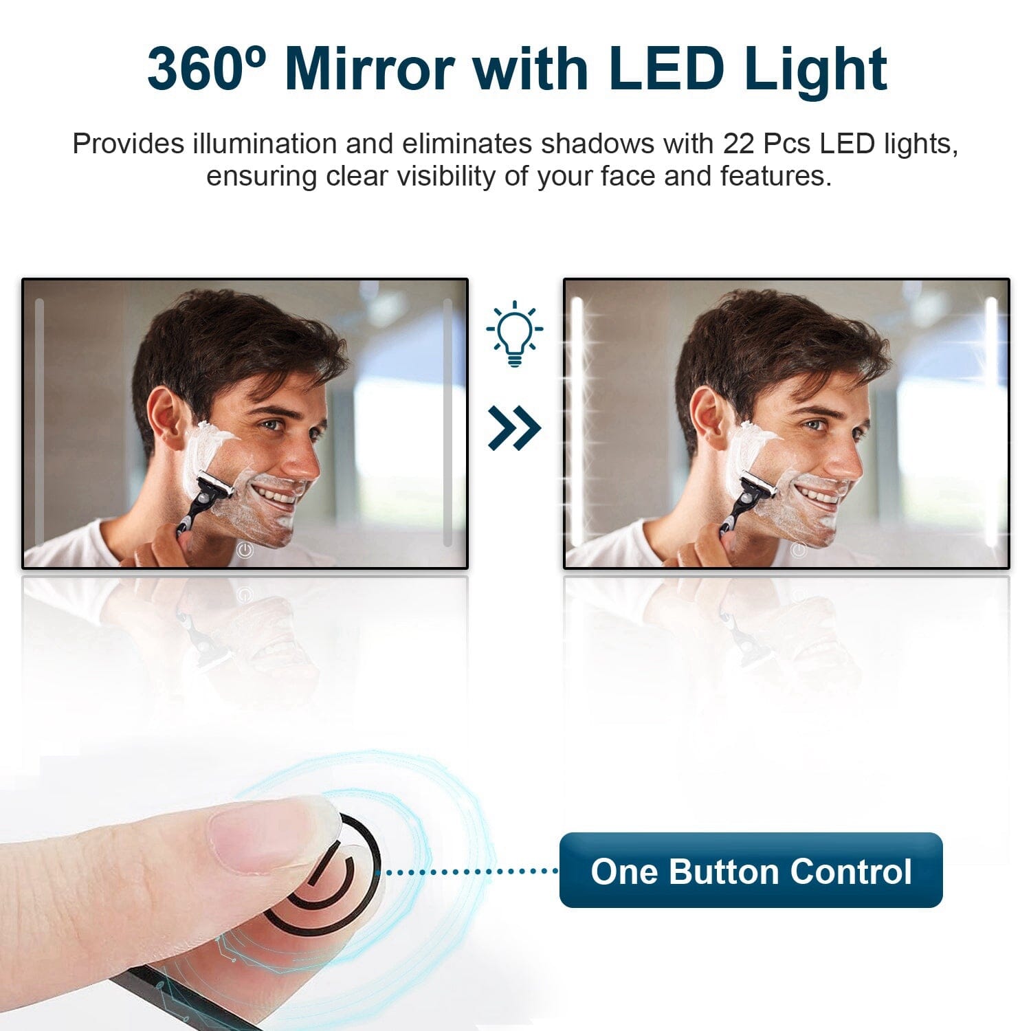 Tri-Fold Mirror with Telescopic Hanger Recommend Sale Online