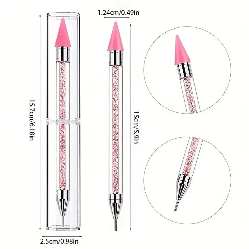 2-Pack: Nail Rhinestone Picker Dotting Tool Discount Best Sale